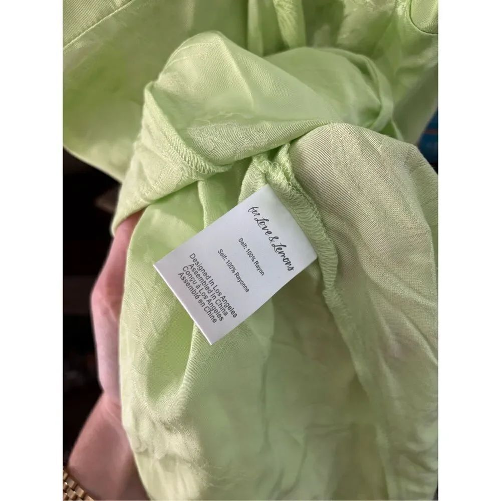 NWT For Love & Lemons Ilana Midi Dress In Green Size XS - Picture 13 of 13